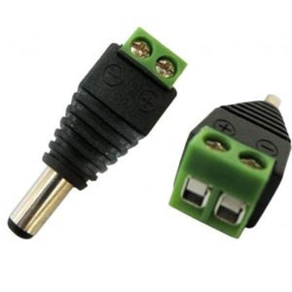 Conector atornillado. – DC Macho