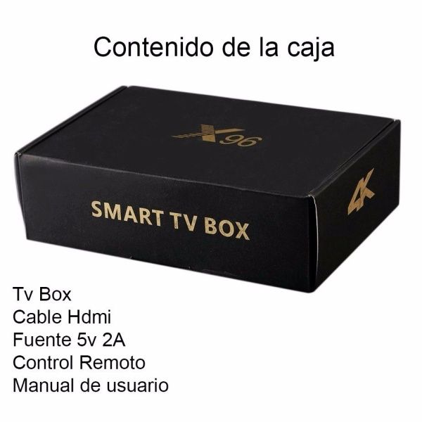 CAJA ANDROID X96 MINI SMART TV BOX