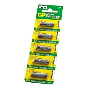 GP Pila Alto Voltaje Batería 27A 12v, Pack 5