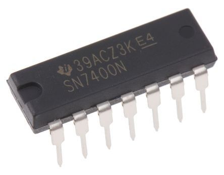 Lote 5 Unidades SN7400N Compuerta NAND de 2 entradas Cuádruple, 5V, DIP14