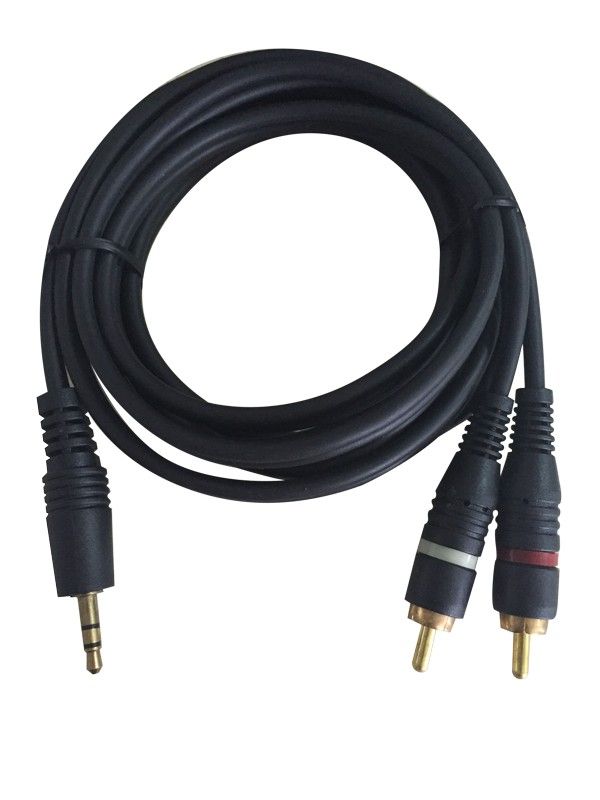 Cable de audio plug 3,5mm a 2 RCA 10 metros