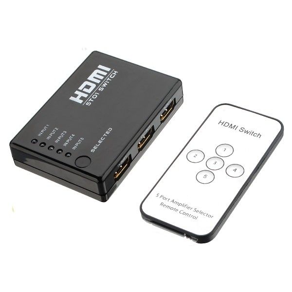 Mini HDMI Splitter, Switch con control remoto
