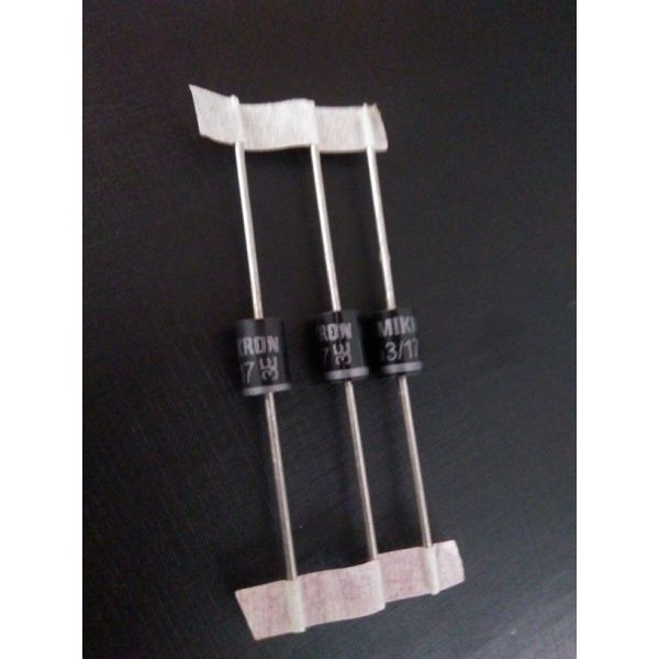 Pack de 3 unidades Diodo, SKA 3/17, 3A, 1700V, E 34, 2-Pines