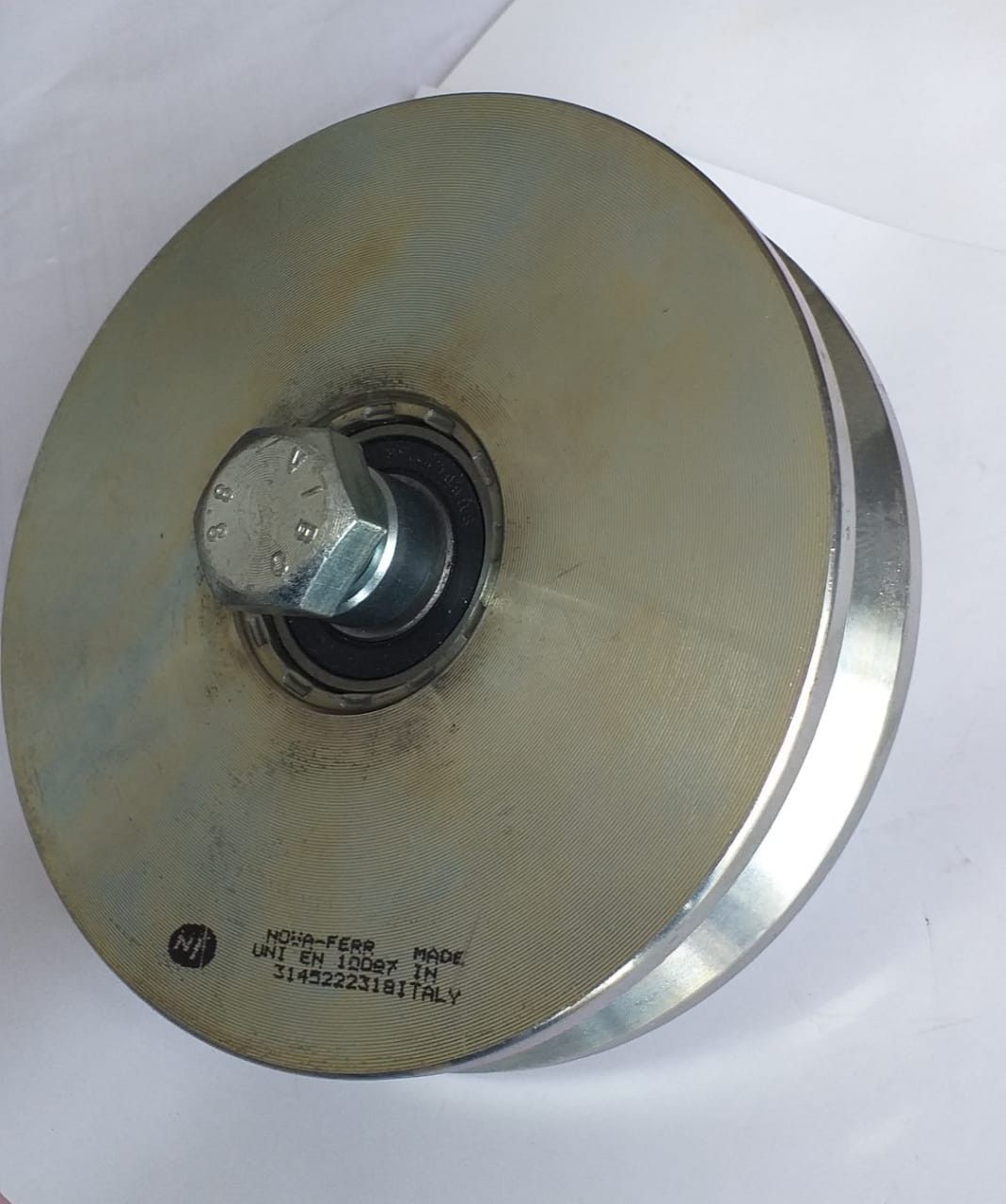 Rueda 140/32 mm 600kgr. Rodamiento para porton corredera. Nova ferr. Italia