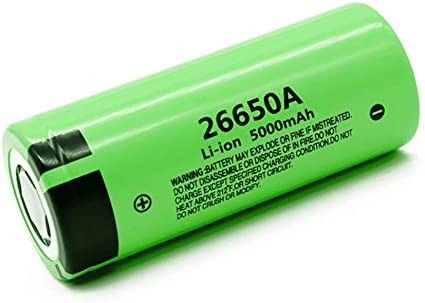 26650A 3.7V 5000Mah Batería recargable 26650 de alta capacidad. Panasonic