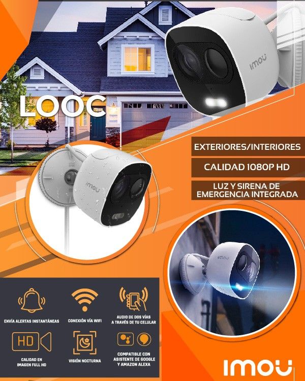 Cámara Bullet WiFi IP IMOU 2mp