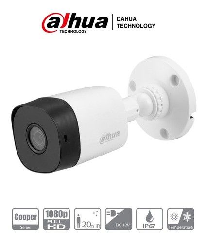 Cámara HDCVI Bala 2MP 1080P 3.6mm IR20 IP67.Dahua