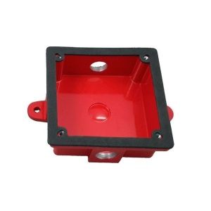 Caja posterior NOTIFIER WBB, resistente a la intemperie, roja