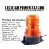 Baliza LED ambar 12 a 24 vdc. Alta luminosidad giratoria