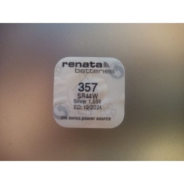 Pila Renata 357 Sr44w Oxido De Plata 1,55 Volt. Original
