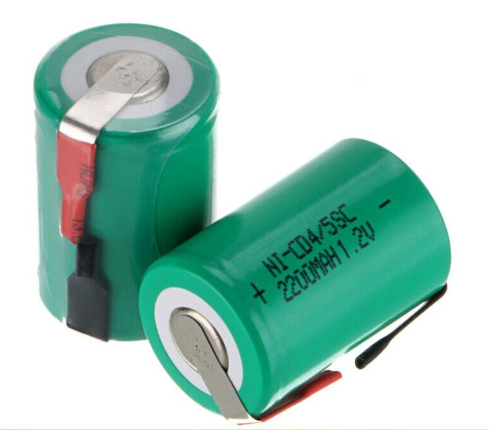 Batería NI-CD 1,2 V, 4/5 SC/recargable/1200mAh/con terminales.PKCELL