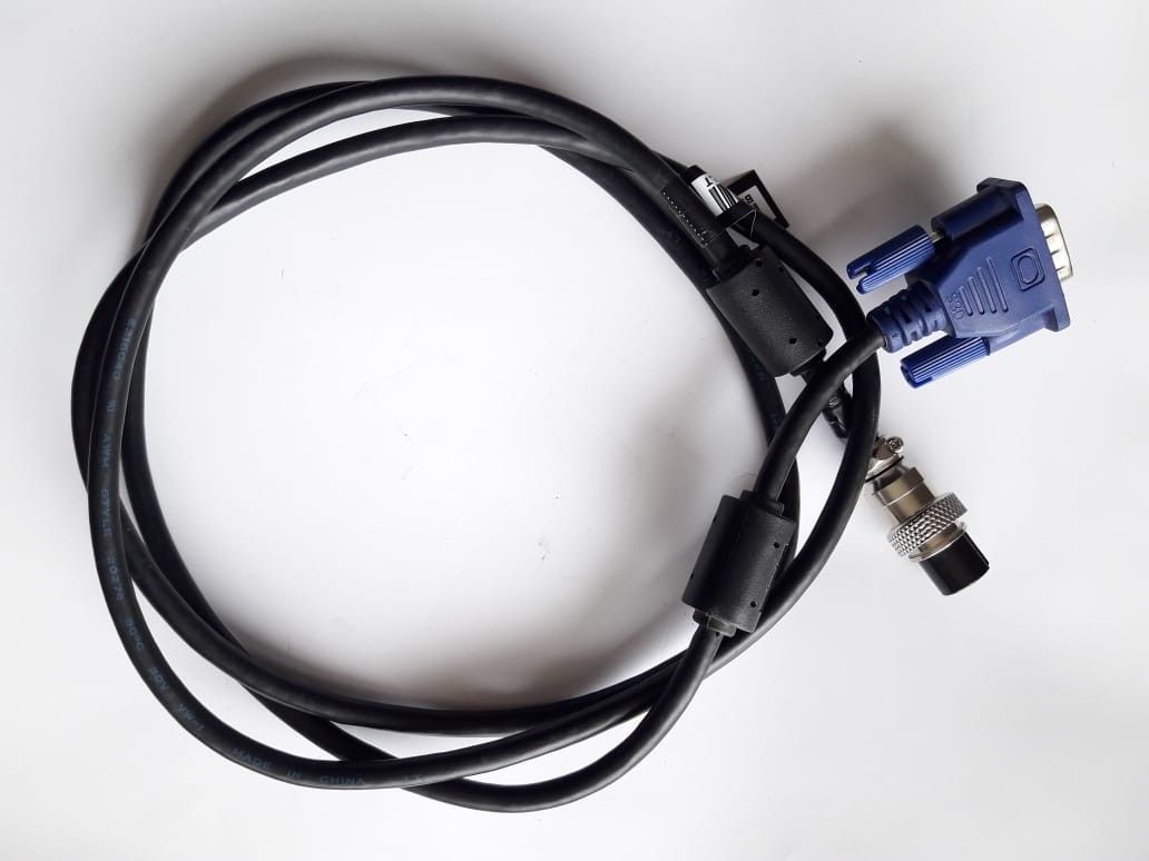 Cable VGA c/ conector Aviacion,para DVR movil y otros 1.5 Mts