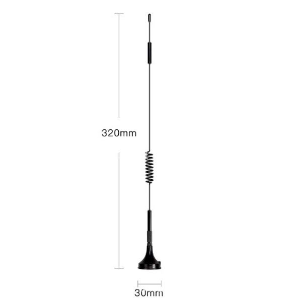 Antena magnética GPRS/GSM,700-2700 MHz, 12dBi, 2G, 3G, 4G, LTE