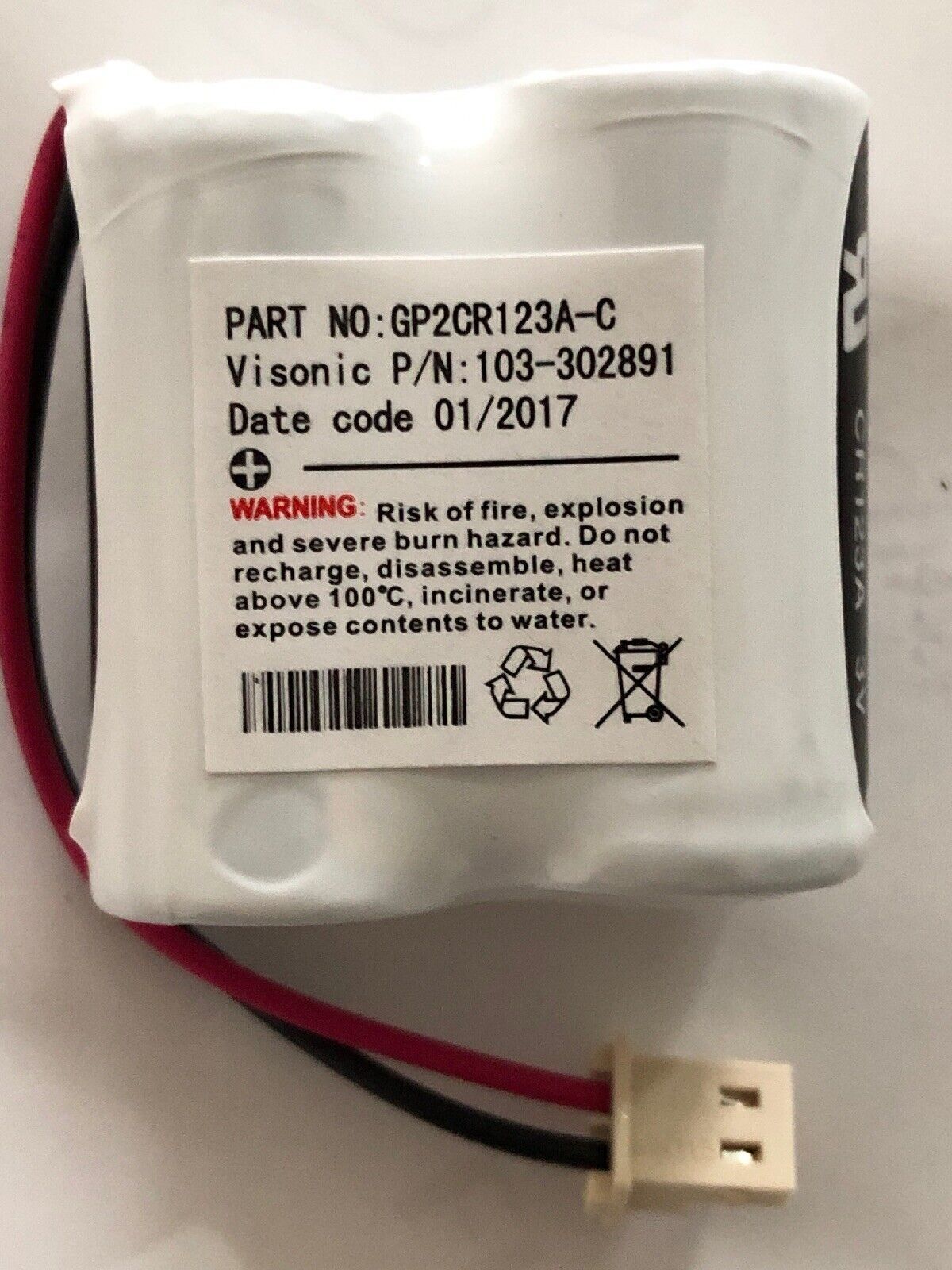 BATT-PGX934P - NEO Batería de Litio 3.0 VCD @ 1.5 AH para Detector PG9934P
