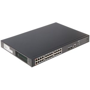 Switch administrable PoE Gigabit 24 Puertos DAHUA - 240W total Hi-PoE Dahua.