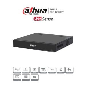 XVR 4K 16CH WizSense, 16 In alarm,6 out relé,Soporta 64 Tera.Dahua