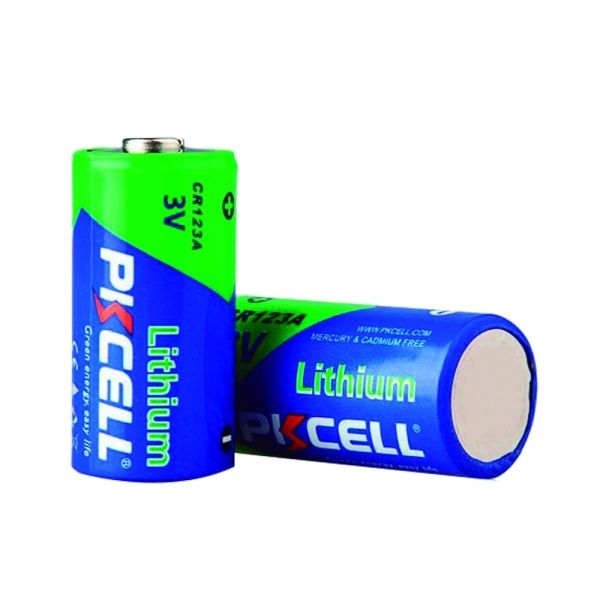 CR17335E/CR123A Pila litio 3V 1,5AH no recargable.PKCELL