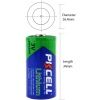 CR17335E/CR123A Pila litio 3V 1,5AH no recargable.PKCELL