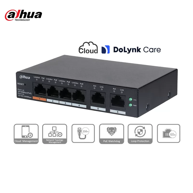 Switch-di-rete-Cloud-ManDahua-CS4006-4ET-60